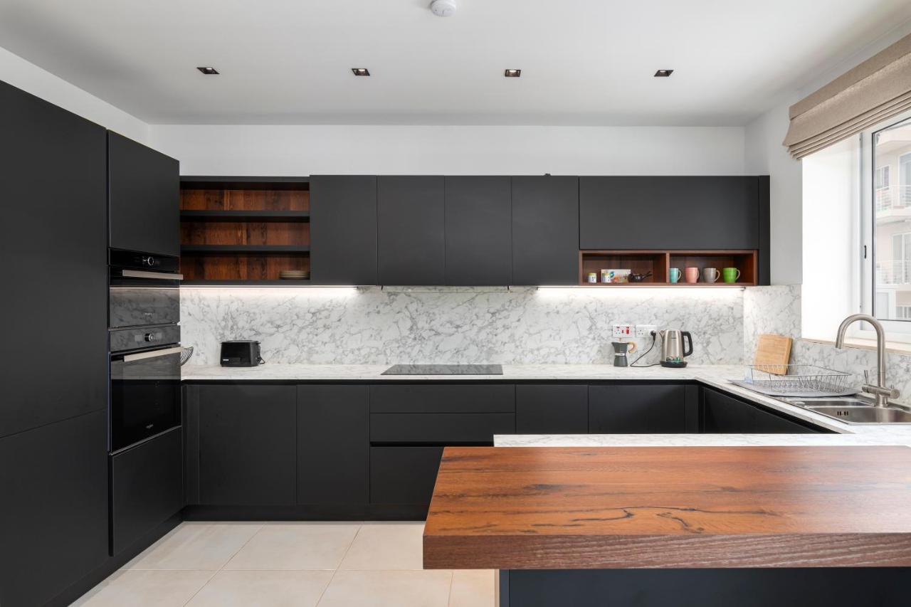 Modern 3Br Stylish Apartment With Large Balcony - Close To St Julians And St Georges Bay Is-Swieqi Exterior foto